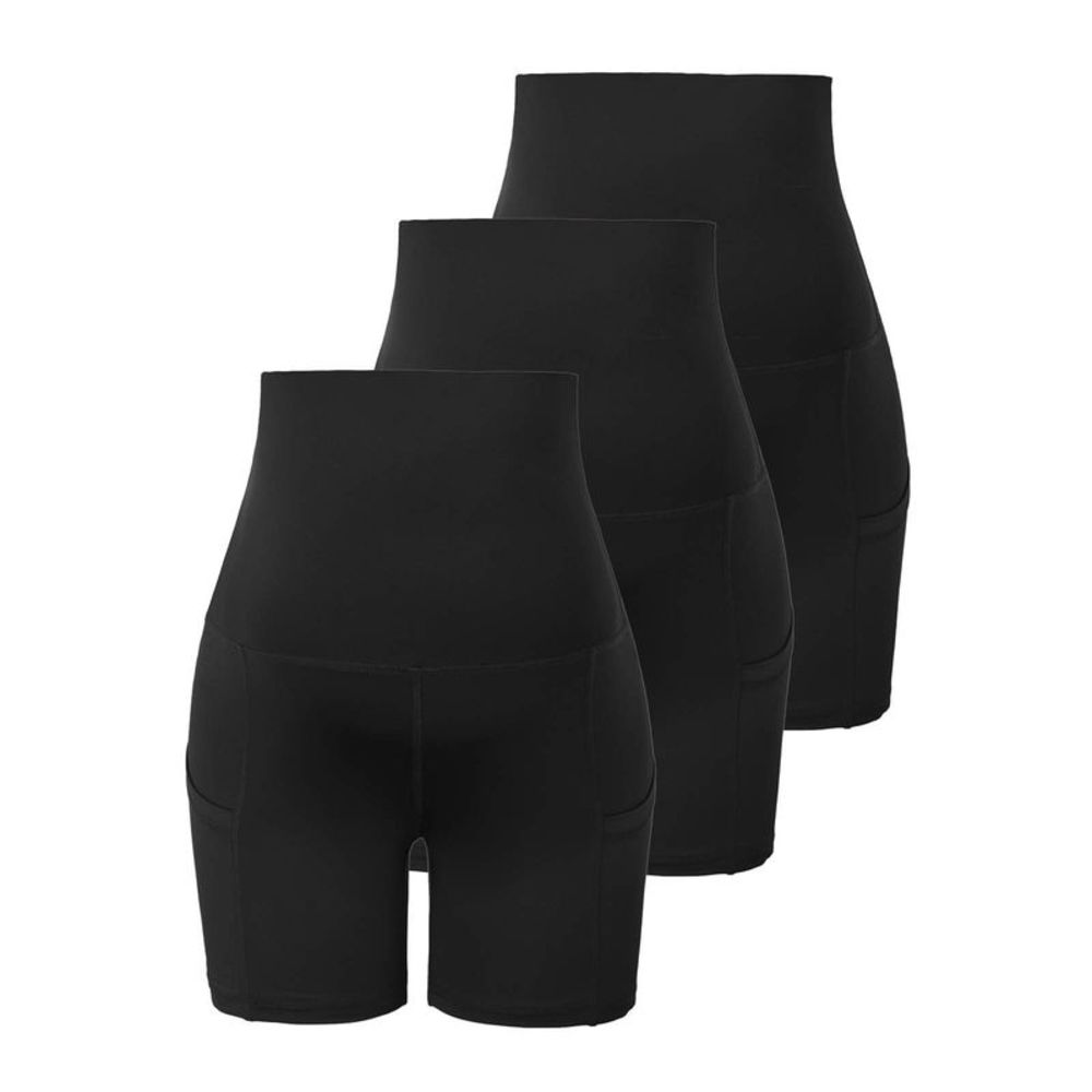Maacie Maternity Yoga Shorts Over The Belly Workout Active Athletic Shorts Set
